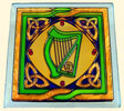 Irish Harp Stained Glass Mirror Coasters