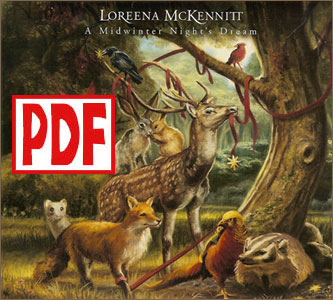 PDF DOWNLOADS from A Midwinter Night's Dream by Loreena McKennitt