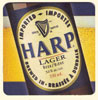 6 Harp Lager Coasters: SQUARE