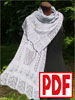 PATTERN for Knitting a Shawl with a Harp Motif