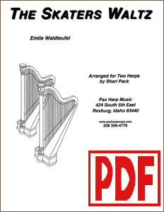 Skater's Waltz for 2 Harps by Shari Pack PDF Download