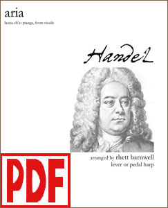 Lascia ch'io pianga Aria by Handel arranged by Rhett Barnwell PDF Download