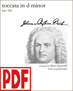 Tocatta in D Minor by Bach arranged by Rhett Barnwell PDF Download