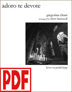 Adoro Te Devote arranged by Rhett Barnwell PDF Download