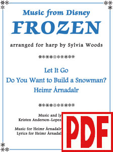 Music from Disney's FROZEN arranged for harp by Sylvia Woods PDF Download