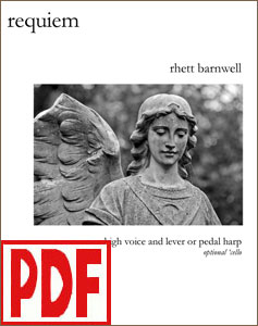 Requiem for harp and high voice by Rhett Barnwell PDF Download