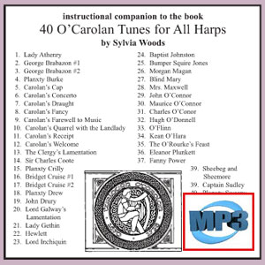 Companion to 40 O'Carolan Tunes by Sylvia Woods - mp3 Download