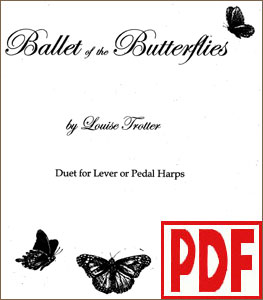 Ballet of the Butterflies Harp Solo or Harp Duet by Louise Trotter PDF Download