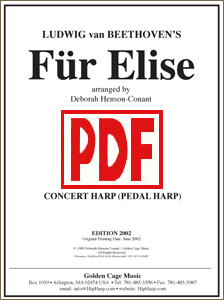 Fur Elise for pedal harp by Deborah Henson-Conant PDF Download