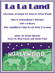 La La Land selections arranged for harp by Sylvia Woods Sheet Music