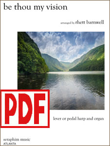 Be Thou My Vision arranged by Rhett Barnwell for harp and organ PDF Download