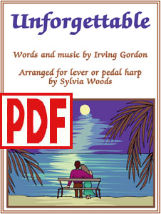 Unforgettable arranged for harp by Sylvia Woods PDF Download
