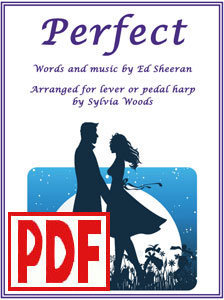 Perfect by Ed Sheeran arranged for harp by Sylvia Woods PDF Download