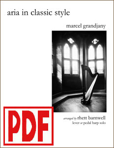 Aria in Classic Style by Marcel Grandjany arranged by Rhett Barnwell PDF Download