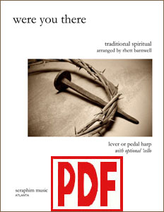 Were You There by Rhett Barnwell - with optional cello - PDF Download