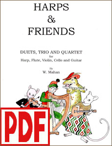 Harps and Friends by William Mahan PDF Download for harp and other instruments